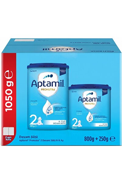 Aptamil Nutrıcıa Pronutra 1050GR (800+250GR) Devam Sütü No:2 (6-9 Ay) Avantaj Pk