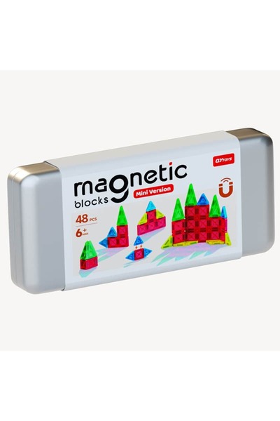 QY TOYS Mini blocuri magnetice 48 piese (Joc de construcție magnetic)