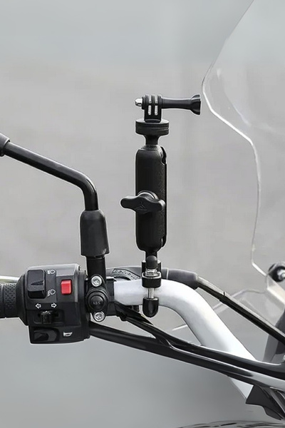 Motobros DJI 360 Insta360 Gopro Uyumlu Motosiklet Sabitleme Aparatı Kamera Gi...