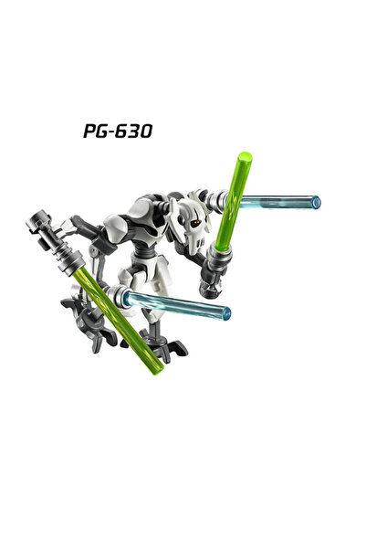 yamanS General Grevious Clone Wars(Beyaz Klasik) Figür Yapı Blok Oyuncak(Cust...