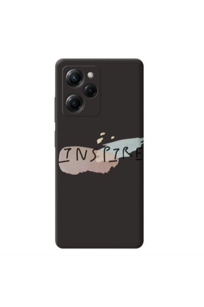 Other Xiaomi Poco X5 Pro Inspire Black Colored Silicone TPU Θήκη