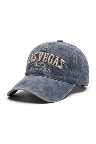 Aware Time Unisex Özle Washed Denim Cap Hat