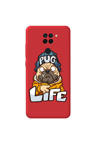 Other Xiaomi Redmi Note 9 Pug Life 2 Red Colored Silicone TPU Θήκη