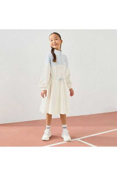 Kappa High Neck Long Sleeve Dress with Zip Closure