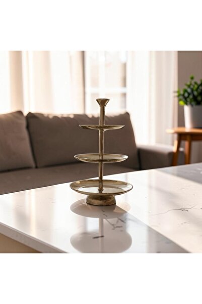sahal aloula 3-Tier Stainless Steel Dessert or Chocolate Serving Stand - 38cm...