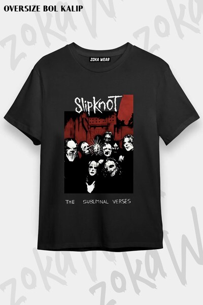 ZOKAWEAR Μπλουζάκι Unisex Loose Fit με στάμπα Slipknot v19