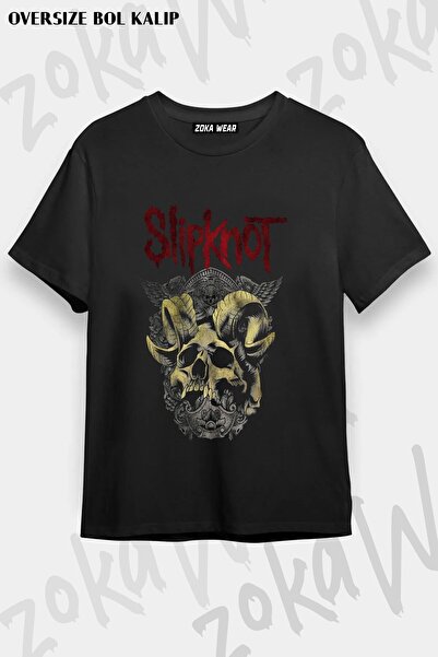 ZOKAWEAR Μπλουζάκι Unisex Loose Fit Slipknot v39 με στάμπα