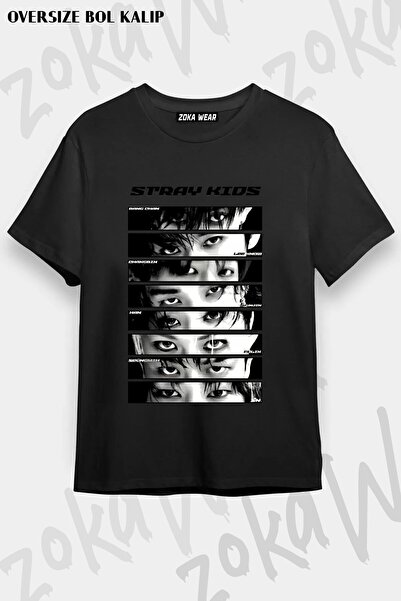 ZOKAWEAR Μπλουζάκι Unisex Loose Fit Stray Kids Skzoo v2 με στάμπα