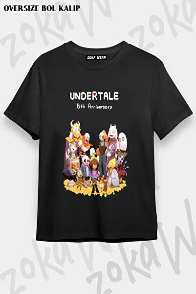 ZOKAWEAR Μπλουζάκι Unisex Loose Fit Undertale Sans v2 με στάμπα