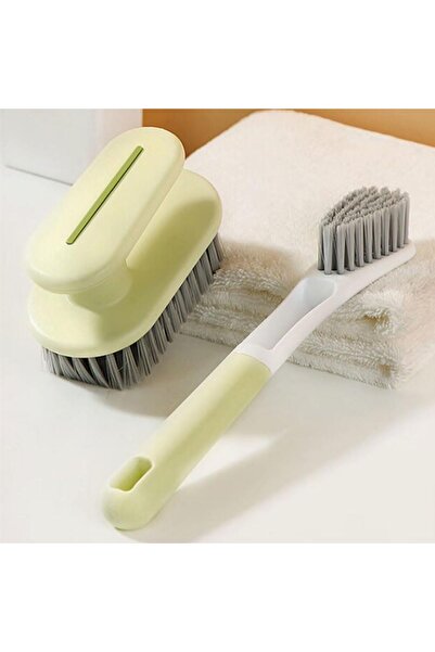 Arabest 2-Piece Shoe Laundry Cleaning Brush,Extended Handle,Soft Bristle Scru...