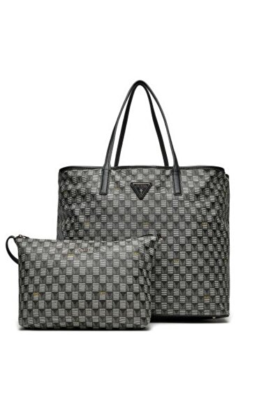 Guess VIKKY II LARGE ANTRASİT KADIN TOTE ÇANTA