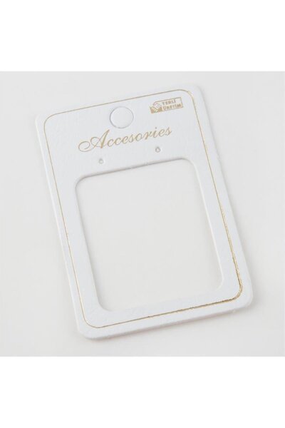 Generic Brand Svl-Shop Luxury Earring Card with Window (80310) 100 Pieces-White