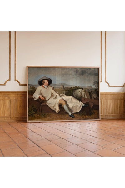 Pegziz Johann Heinrich Wilhelm Tischbein Goethe Slika na selu Rima | Uramljen...