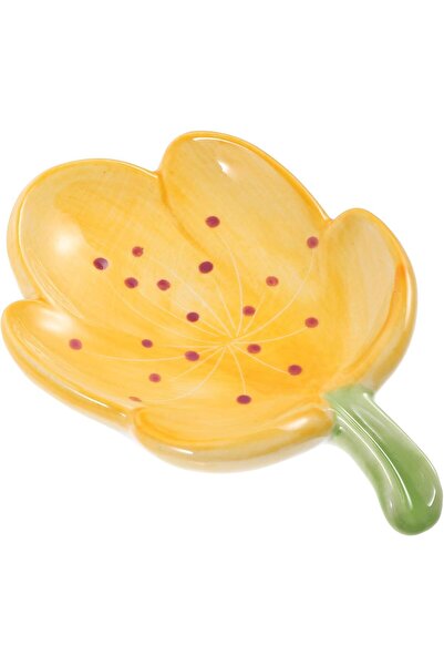 Arabest Decorative Ceramic Soap Box, Flower Shape Soap Dish, Self-Draining to...