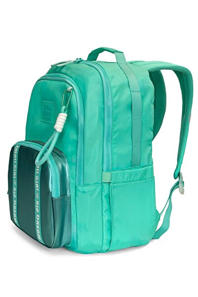 Coral High Rucsac școlar verde apă 24412
