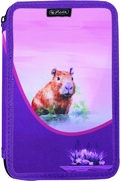 Herlitz Penar neechipat, 2 fermoare, Capibara,