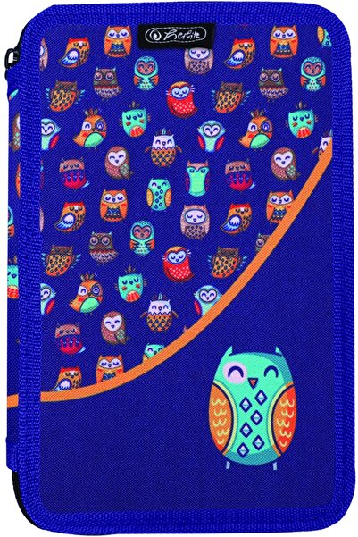 Herlitz Penar neechipat, 2 fermoare, Owl,