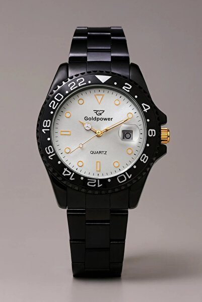 Goldpower Top Quality Steel Men's Wristwatch 3Atm Water Resistant (with Rotat...