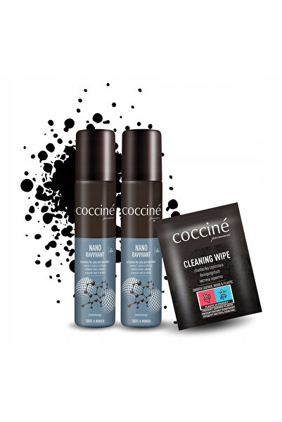 Coccine Set, Coccine, Ravvivant, 75 ml, 2 bucati, spray pentru nubuc si piele...