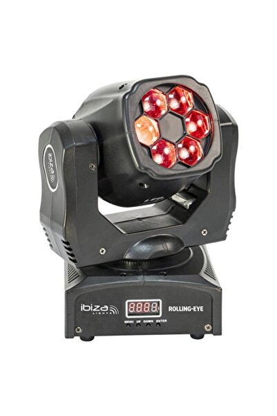 Ibiza Light Proiector LED RGBW cu cap mobil 6x12W, DMX cu 12 canale, Panorama...