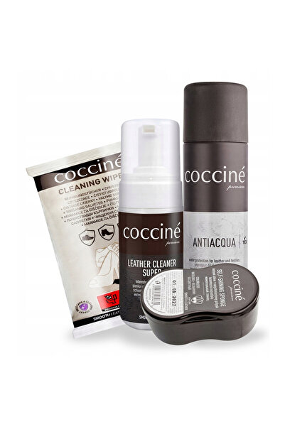 Coccine Set de curatare, Coccine, 4 in 1, Mini, 15 servetele, Burete straluci...