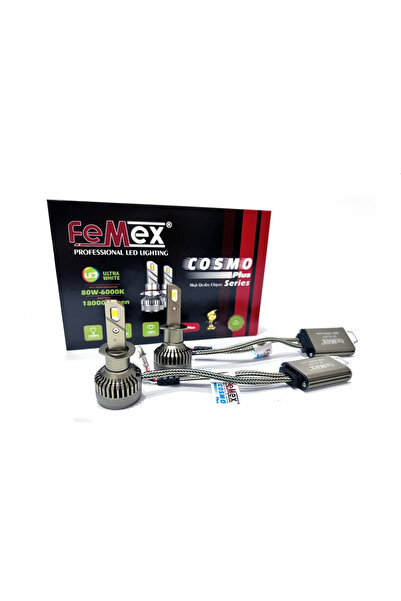 FEMEX Cosmo Plus H1 Şimşek Etkili Led Xenon 80W 18000 Lumen