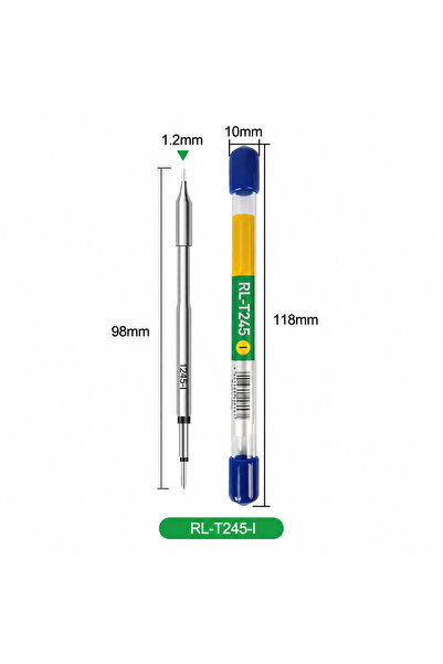 PİYATECH RL-T245-I Süper İnce İğne Tip Entegre Havya Ucu T245 Profesyonel Mik...
