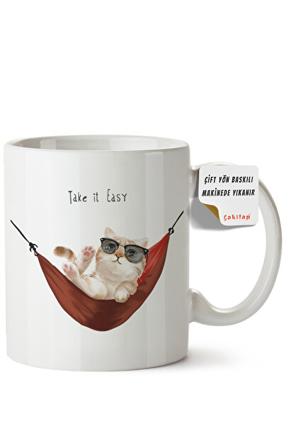 ET ERTAPASSAGE original creative designs Cat Design Printed Porcelain Mug (Do...