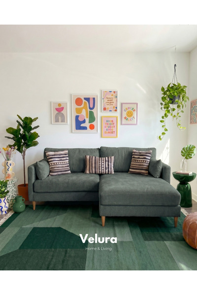 Velura Home & Living Pamela Köşe Koltuk - Su Yeşili