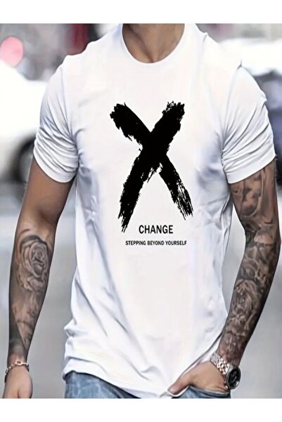 COZYWEAR Change Printed White Men's T-Shirt