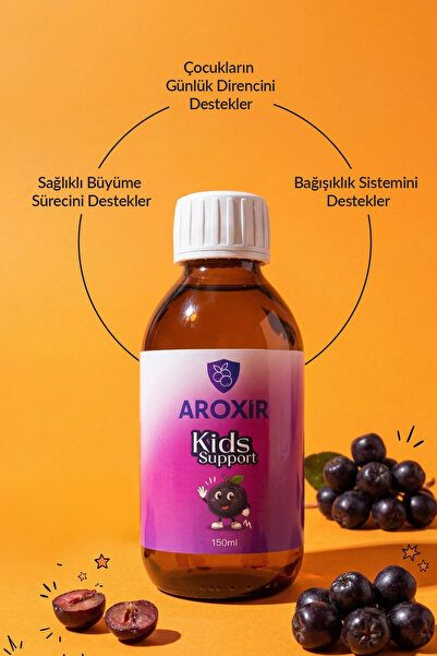 Aroxir Kids Support Çocuklarda Bağışıklık Sistemine Destek Aronya, Vitamin C, Beta Glukan ve Çinko