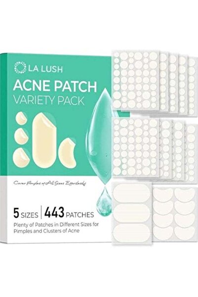 LA LUSH 443 لاصقة لعلاج حب الشباب للوجه، لاصقات هيدروكولويد لحب الشباب بالجمل...