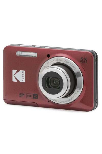 Kodak PIXPRO FZ55-RD 16MP Digital Camera, 5x Optical Zoom, Wide Angle Lens, 2...