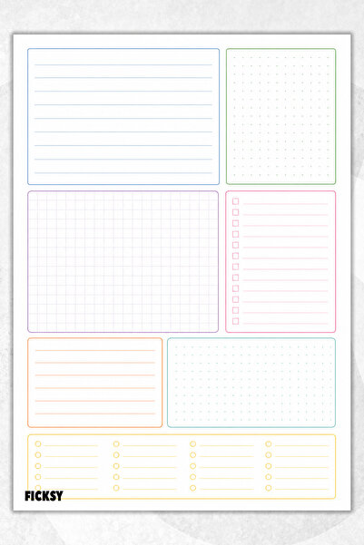 Ficksy Timeless Multi-Purpose Daily Weekly Monthly Planner - A4 Size To Do - ...