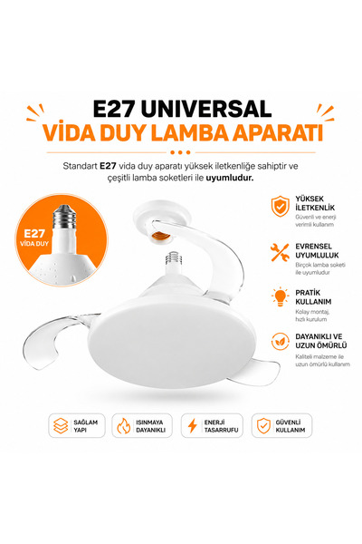 AL-TECH BİLİŞİM Uzaktan Kumandalı Tavan Vantilatörü LED Ampul
