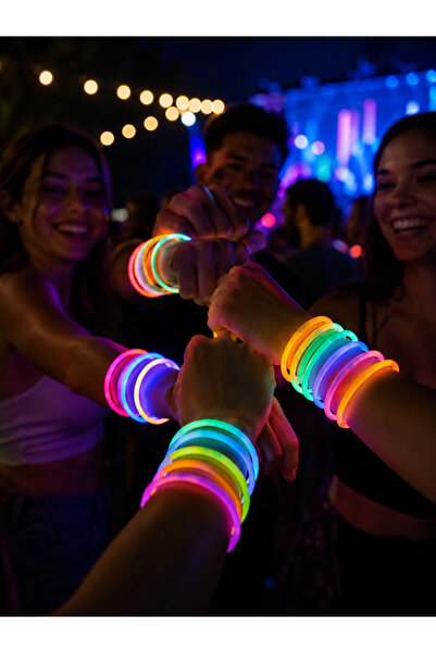 Vivian Fireworks Group Set 100 Brățări Fluorescente Glow – Multicolore