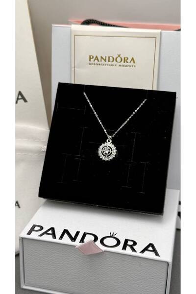 Generic Gold Chain Necklace with Decorative Stone Pendant