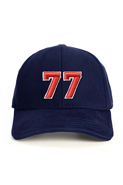 PataCute Number 77 (Embossed) Baseball Cap