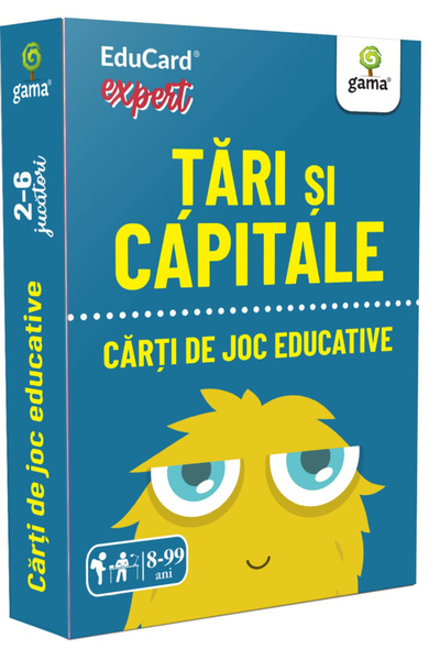 Editura Gama Țări și Capitale. Jocuri de societate educative, - Editura Gama