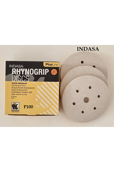 Discs Plus Line P100 7 Delik Yuvarlak Cırtlı Disk Zımpara (Bir Kutu 50ad.)