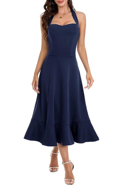 OEM Rochie de Cocktail Elegantă De Seară Ținută Potrivită Bleumarin S