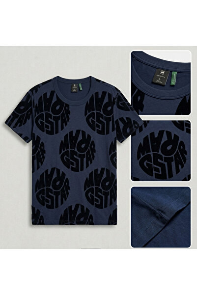 G-STAR RAW قميص نسائي Graphic 60 R T WMN S/S باللون الأزرق من SARTHO
