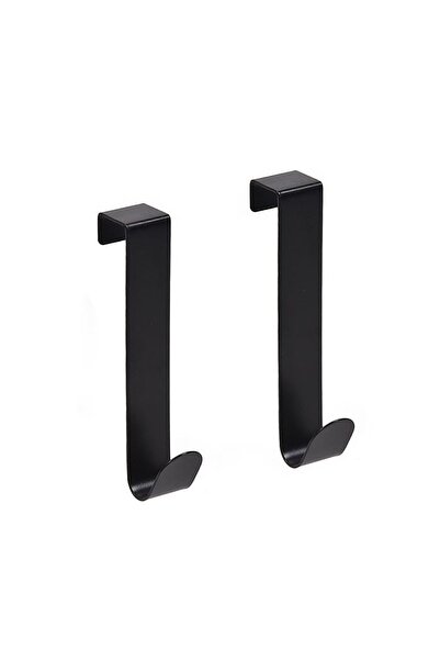 OEM Cârlige pentru Ușă și Dulap, Negru, 2x12cm, 12cm, 2