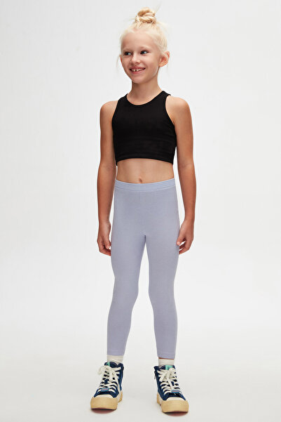 LOVETTI Light Lilac Girls' Summer Basic Leggings