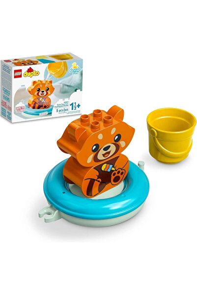 LEGO لعبة حمام دوبلو الممتعة: باندا حمراء عائمة 10964، لعبة حمام للأطفال والر...