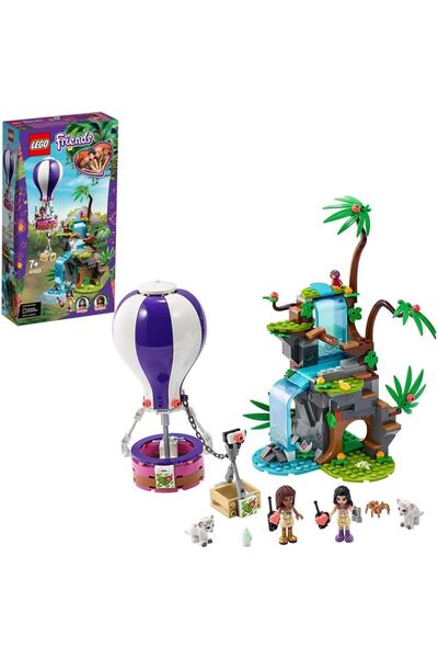 LEGO مجموعة بناء فريندز تايجر هوت إير بالون جونجل ريسكيو 41423 (302 قطعة)