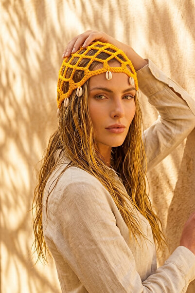 Remsa Mayo Sea Shell Hair Net Sea Beach Hair Accessory 2140 Yellow