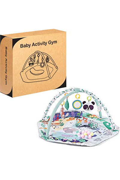 HI-FINE Baby Play Gym & Activity Mat Washable Baby Activity Play Mat with 18 ...