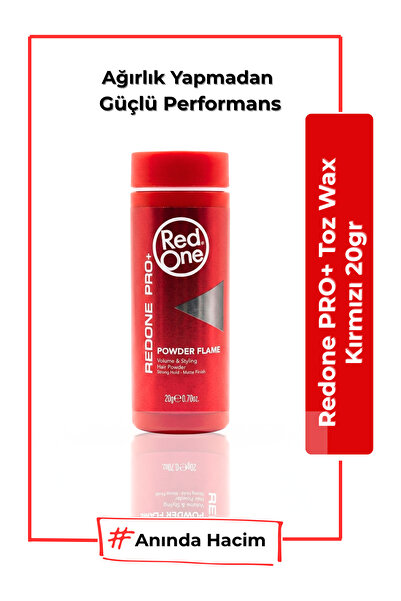Red One RedOne Pro+ Toz Wax Kırmızı 20 Gr - Güçlü Hacim & Doğal Mat Görünüm