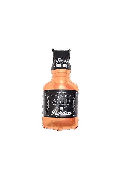 genaja Balon din Folie Metalizată, Figurină Sticlă de Whisky, Tematică Aniver...